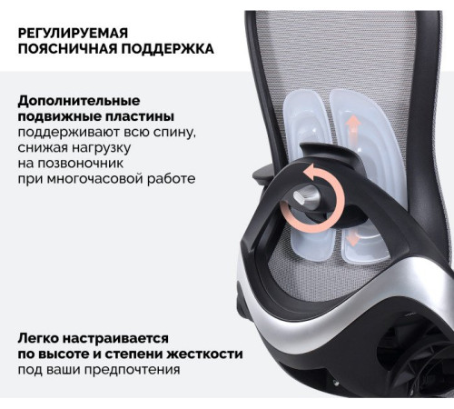 Офисное кресло SPARX Enigma Plus Gray серый