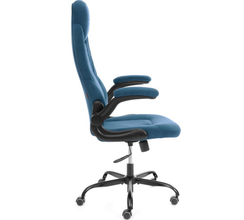 Офисное кресло TetChair Bazuka metalBL велюр, синий, 32