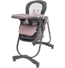 Высокий стульчик Rant Cafe RH300 серый/розовый