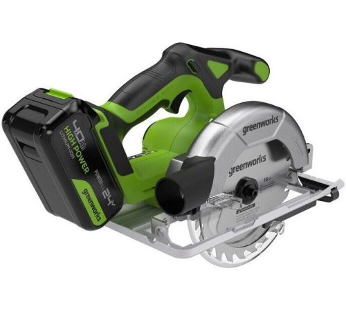 Дисковая циркулярная пила Greenworks GD24CS165 1501607CUB с 1-им АКБ