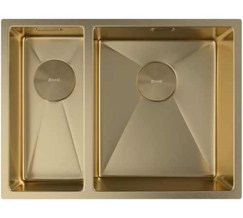 Кухонная мойка ZorG Zerox 58-2 U / IF-L PVD Gold