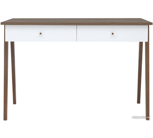 Стол Black Red White Heda BIU2S белый/лиственница сибирская золотая