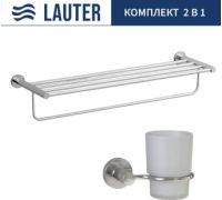 Набор аксессуаров для ванной Lauter 21TS20115 + 21TS2011 Chrome, 2 предмета