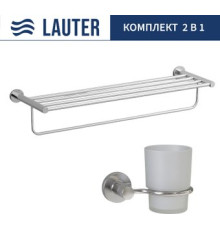 Набор аксессуаров для ванной Lauter 21TS20115 + 21TS2011 Chrome, 2 предмета