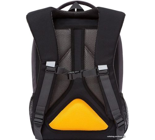Школьный рюкзак Grizzly RB-156-2/2 черный/серый