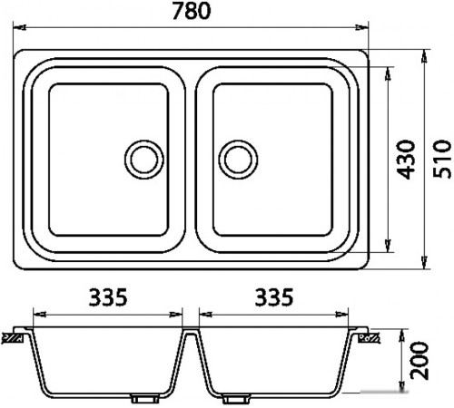 Кухонная мойка Gerhans C02 песочный