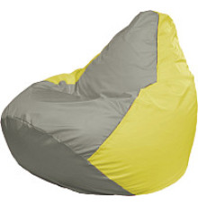 Кресло-мешок Flagman Груша Мега XXXL Г3.1-338 серый/желтый