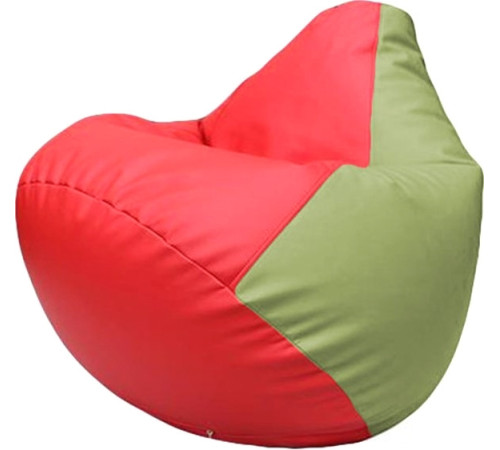Кресло-мешок Flagman Груша Макси Г2.3-0919 красный/оливковый