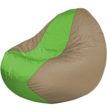 Кресло-мешок Flagman Classic K2.1-31 бежевый/салатовый