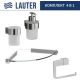 Набор аксессуаров для ванной Lauter 21TS3018 + 21TS3020 + 21TS3014 + 21TS3007 Chrome, 4 предмета