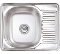 Кухонная мойка AKS Прямоугольная 58x48 матовый хром