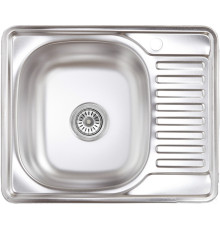 Кухонная мойка AKS Прямоугольная 58x48 матовый хром