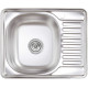 Кухонная мойка AKS Прямоугольная 58x48 матовый хром