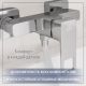Смеситель Lauter Cascade 21СК9615C с лейкой Relexa Nevada 21S10146