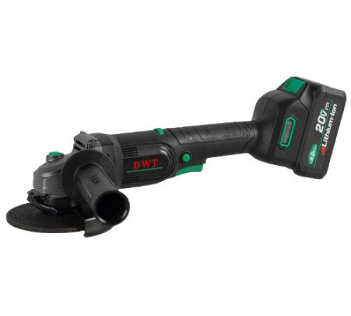 Угловая шлифмашина DWT AWSP-20-125 DV-4C2 BMC с 2-мя АКБ, кейс