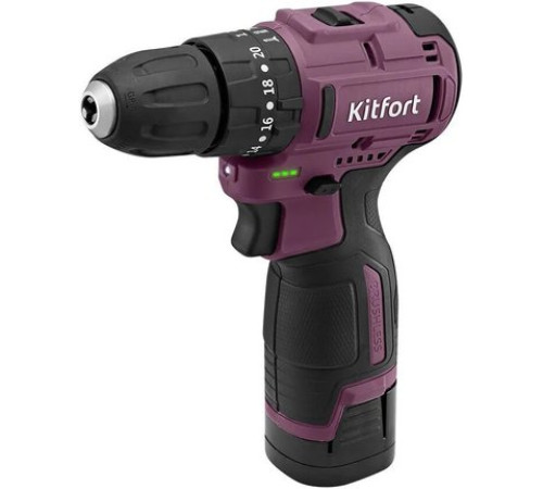 Ударная дрель-шуруповерт Kitfort KT-6505 с 1-им АКБ