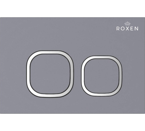 Унитаз подвесной Roxen Vine Tornado в комплекте с инсталляцией StounFix Dual Fresh 6 в 1 979019 кнопка: серый гранит