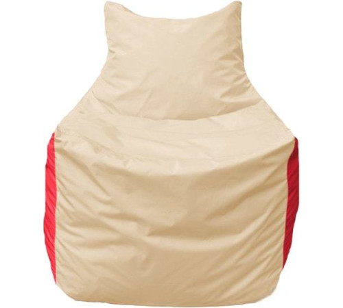 Кресло-мешок Flagman Фокс Ф2.1-145 слоновая кость/красный