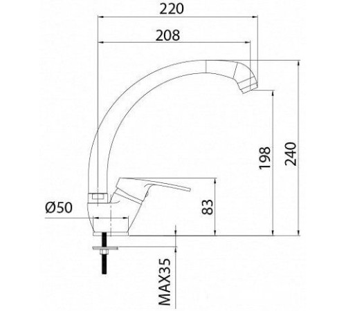 Смеситель Milardo Meal M05SB0JM05