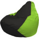 Кресло-мешок Flagman Груша Макси Г2.1-401 салатовый/черный