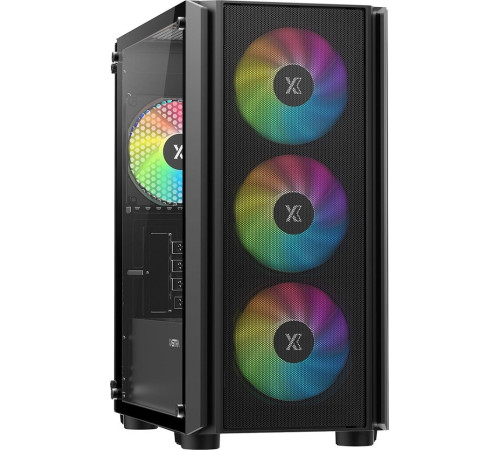 Корпус XASTRA A402M 4FRGB черный