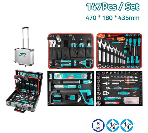 Универсальный набор инструментов Total THKTHP21476 147 предметов