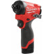 Винтоверт Milwaukee M12 FUEL M12FID2-202X 4933479877 с 2-мя АКБ, кейс