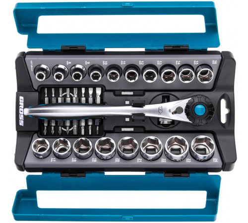 Набор торцевых головок и бит GROSS 14144 36 предметов