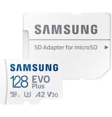 Карта памяти Samsung EVO Plus 2021 microSDXC 128GB с адаптером