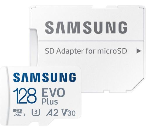 Карта памяти Samsung EVO Plus 2021 microSDXC 128GB с адаптером