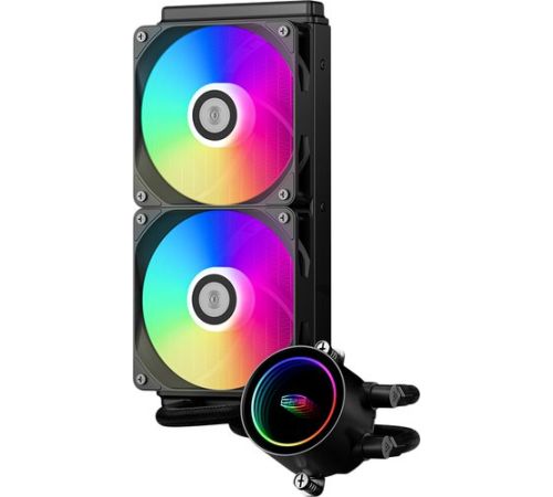Система жидкостного охлаждения для процессора PCCooler DA240 ARGB черный