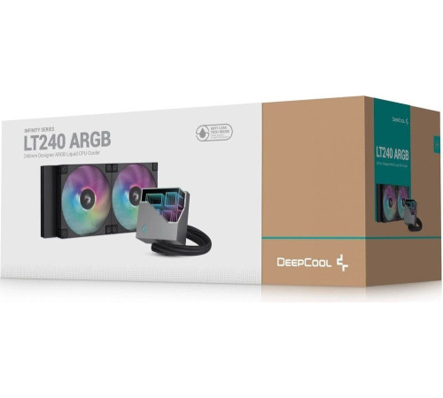 Система жидкостного охлаждения для процессора DeepCool LT240 BK ARGB R-LT240-BKAMNC-G-1