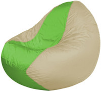 Кресло-мешок Flagman Classic К2.1-83 бежевый/салатовый