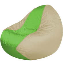 Кресло-мешок Flagman Classic К2.1-83 бежевый/салатовый