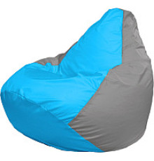 Кресло-мешок Flagman Груша Мини L Г0.1-274 голубой/серый