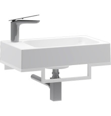 Умывальник Belux Темпо-4 HR0900 белый, с каркасом, сифоном, донным клапаном