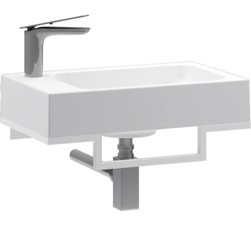 Умывальник Belux Темпо-4 HR0900 белый, с каркасом, сифоном, донным клапаном