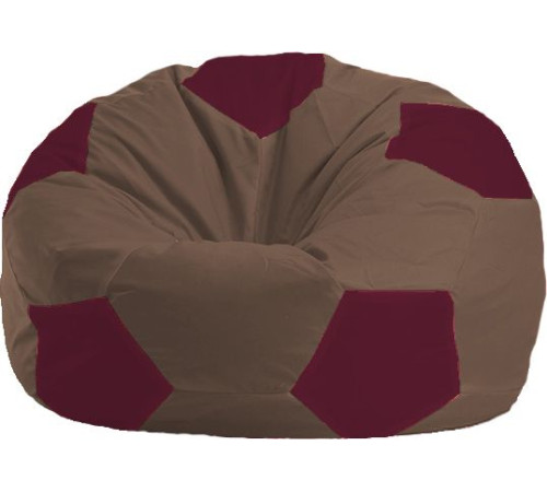 Кресло-мешок Flagman Мяч Стандарт М1.1-318 коричневый/бордовый