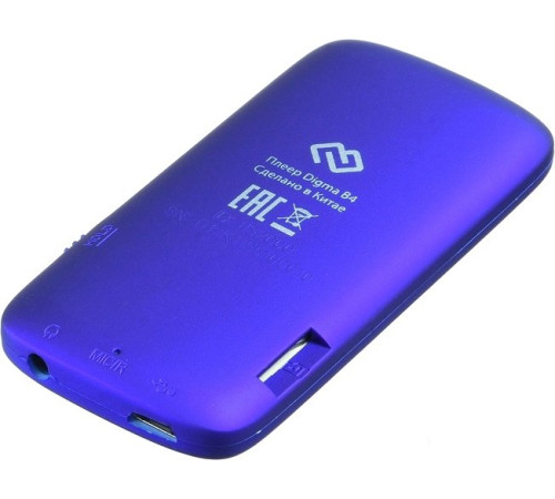 MP3 плеер Digma B4 8GB синий
