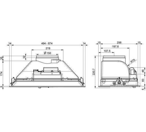 Кухонная вытяжка Elikor Pandora 52П-450 229364 черный