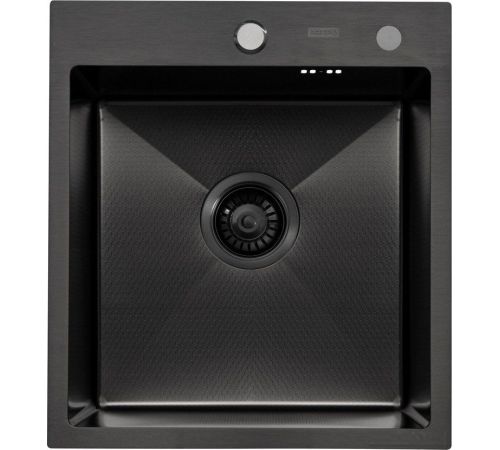 Кухонная мойка ARFEKA ECO AR 450*500 BLACK PVD NANO DECOR