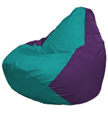 Кресло-мешок Flagman Груша Мини L Г0.1-285 бирюзовый/фиолетовый