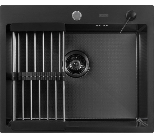 Кухонная мойка ARFEKA ECO AR мойка 600*500, коландер, дозатор Black Decor