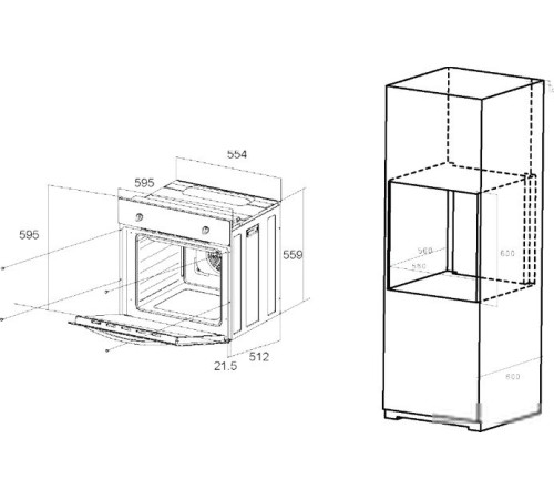 Электрический духовой шкаф MAUNFELD EOEM.589B