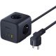 Удлинитель Baseus EnerFill FA11 Cube Power Strip 3AC+1U+2C 67W EU E00082100123-00 1.5 м, черный