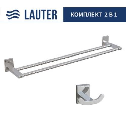 Набор аксессуаров для ванной Lauter 21SH8391 + 21SH8321 Chrome, 2 предмета