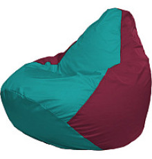 Кресло-мешок Flagman Груша Медиум XL Г1.1-314 бирюзовый/бордовый