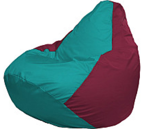 Кресло-мешок Flagman Груша Медиум XL Г1.1-314 бирюзовый/бордовый