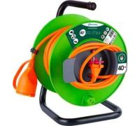 Удлинитель на катушке Electraline 49064 40 м, зеленый