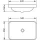 Умывальник Lauter 21441A + Silk 21CK572С с сифоном 21635CH хром